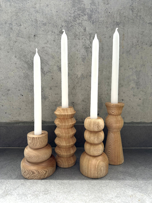 Candelabros torneados